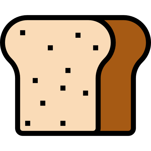 Bread mynamepong Lineal Color icon
