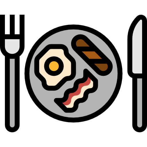 Breakfast mynamepong Lineal Color icon