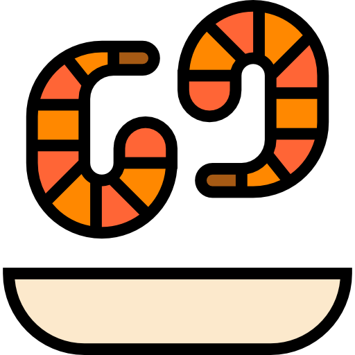 Prawn mynamepong Lineal Color icon