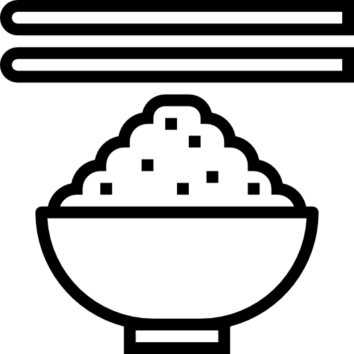 ciotola di riso mynamepong Lineal icona
