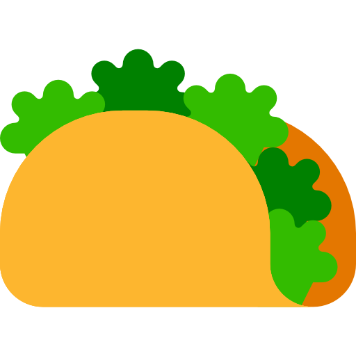 taco mynamepong Flat icono