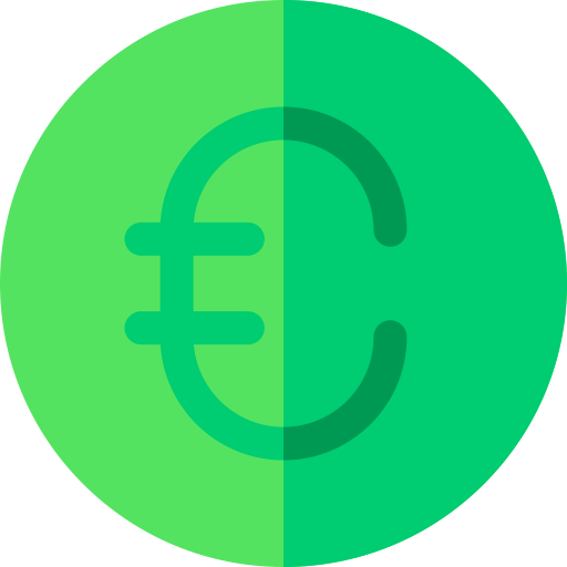 Евро Basic Rounded Flat иконка