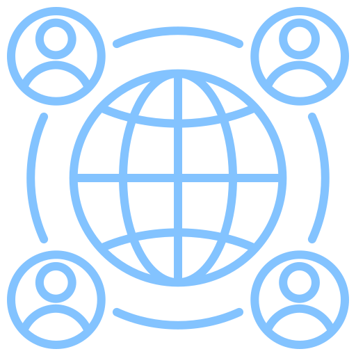 Global Connection Generic color outline icon