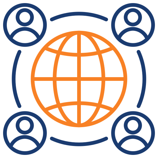 conexión global Generic color outline icono