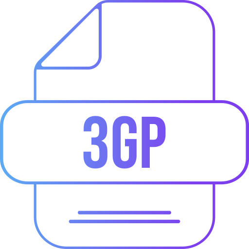 3gp Generic gradient outline icon