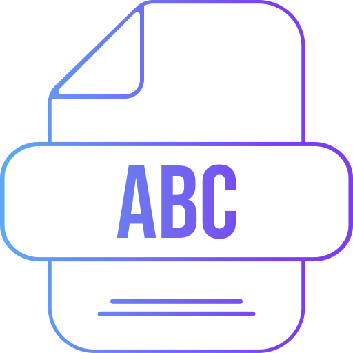 Abc Generic gradient outline icon