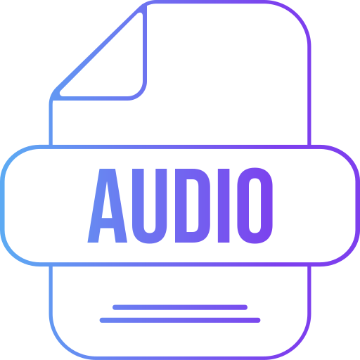 audio Generic gradient outline icono