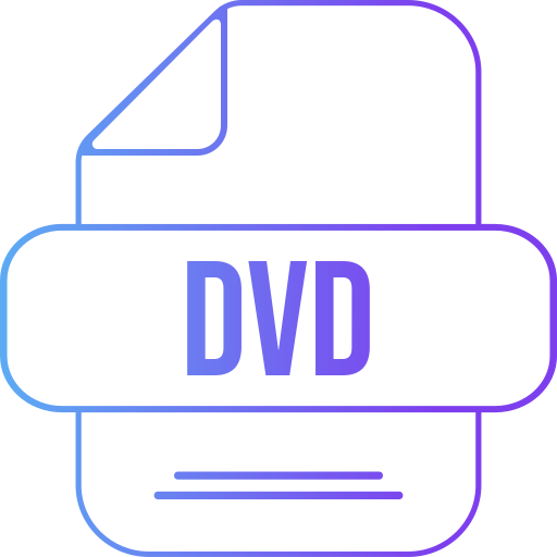 dvd Generic gradient outline icona