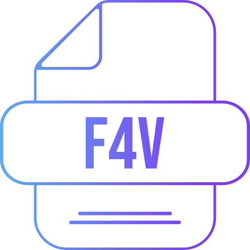 f4v Generic gradient outline ikona