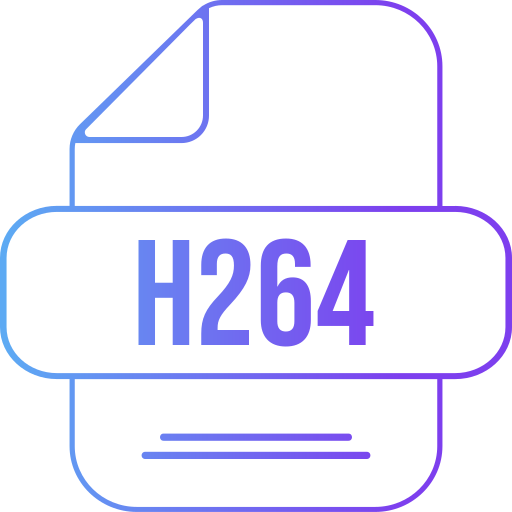 h264 Generic gradient outline Ícone