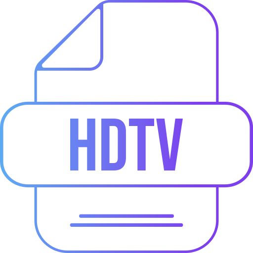 tv hd Generic gradient outline icona