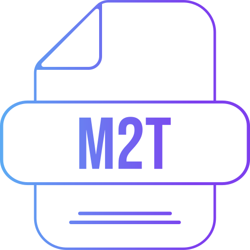 m2 t Generic gradient outline icona