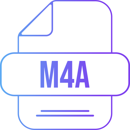 m4a Generic gradient outline icon