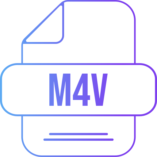 m4v Generic gradient outline icon