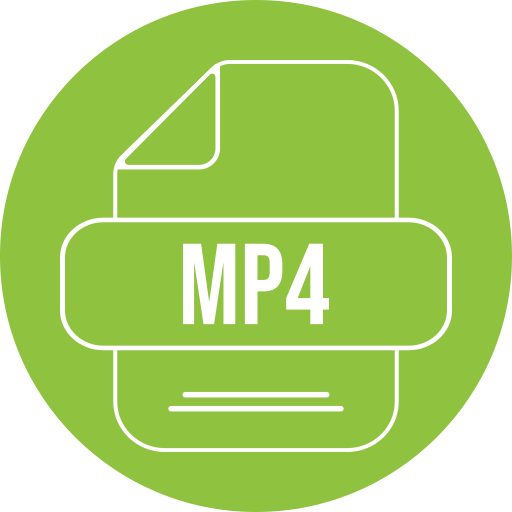 mp4 Generic color fill icon