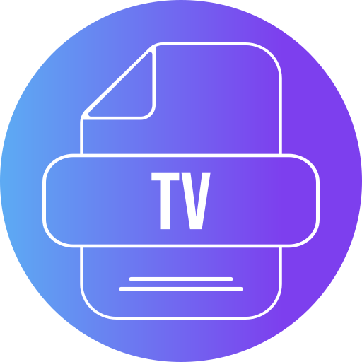 telewizja Generic gradient fill ikona