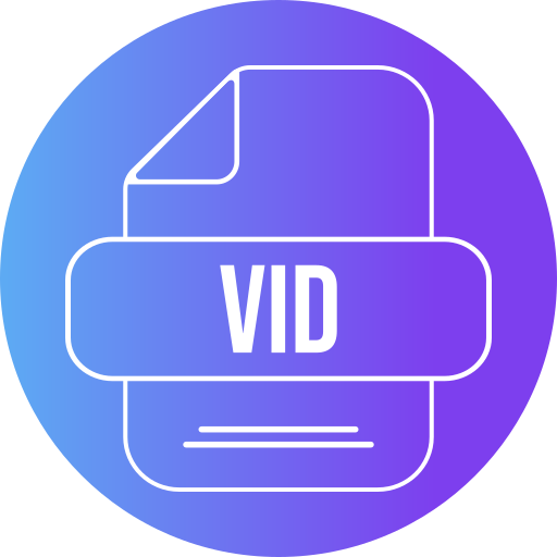 비디오 파일 Generic gradient fill icon