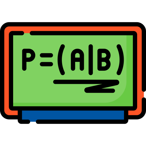 Bayes theorem Special Lineal color icon