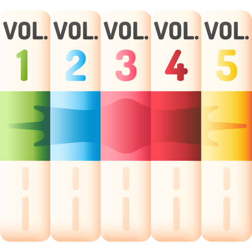 libro cómico 3D Color icono