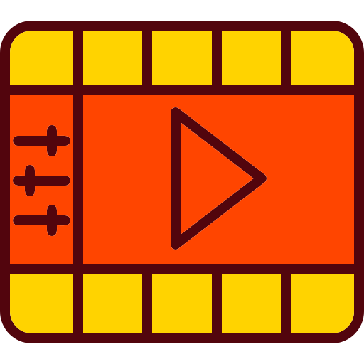 editor de video Generic color lineal-color icono