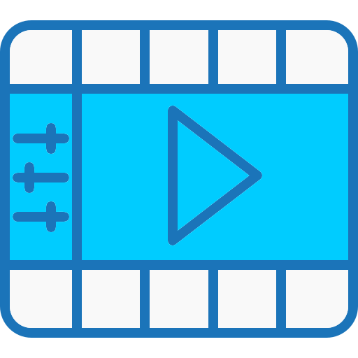 video bewerker Generic color lineal-color icoon