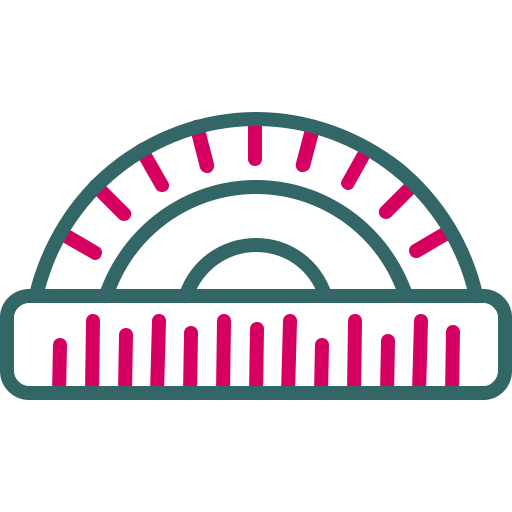 Protractor Generic color outline icon