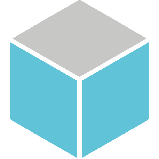 cubo Generic color fill icono