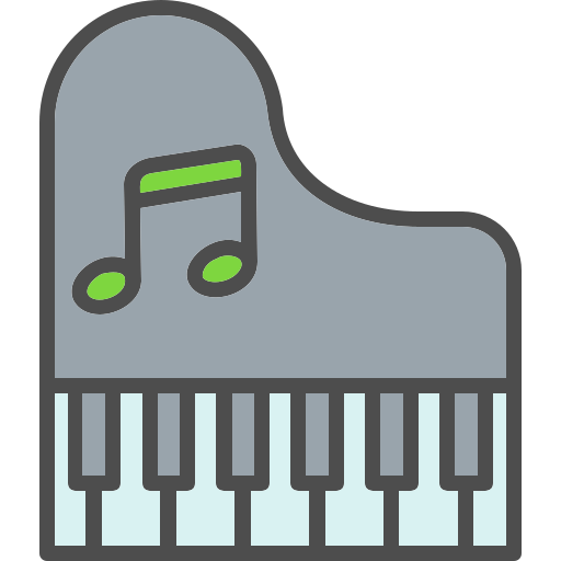 piano Generic color lineal-color icono