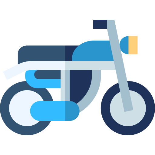 オートバイ Basic Straight Flat icon