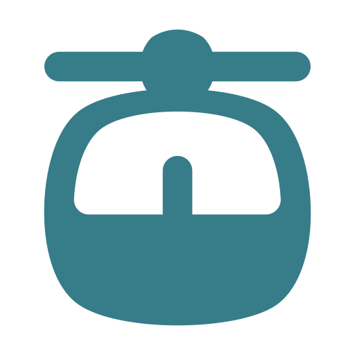 Cable car Generic color fill icon