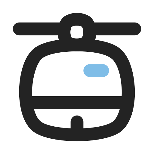 kabelbaan Generic color outline icoon