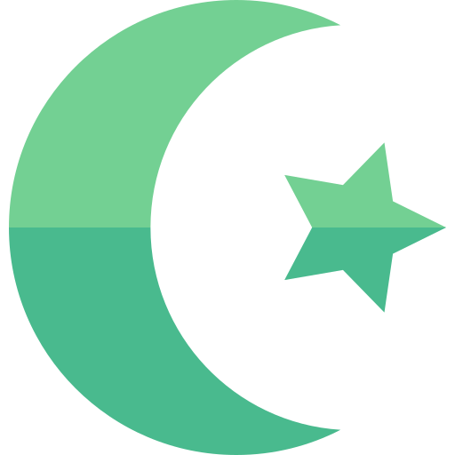 이슬람교 Basic Straight Flat icon