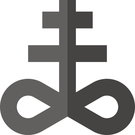 satanizm Basic Straight Flat ikona