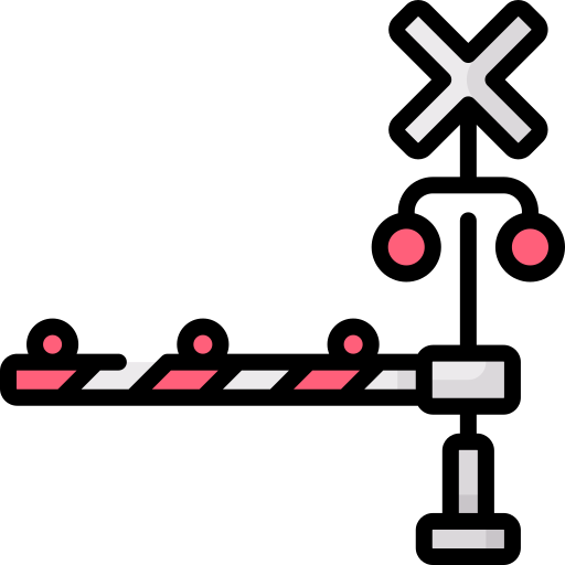 passaggio ferroviario Special Lineal color icona