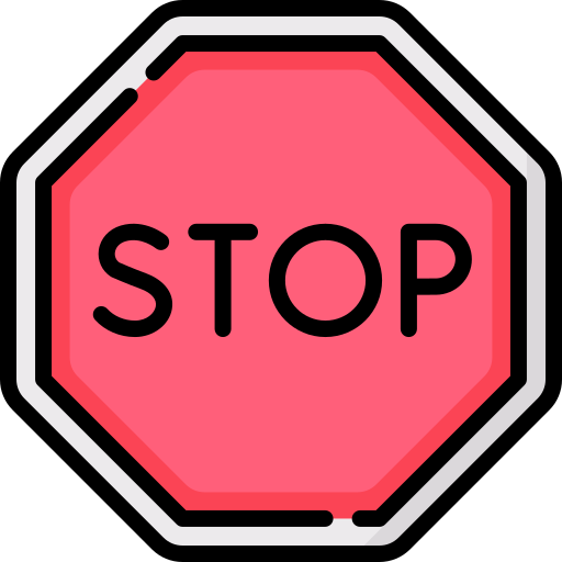 panneau stop Special Lineal color Icône