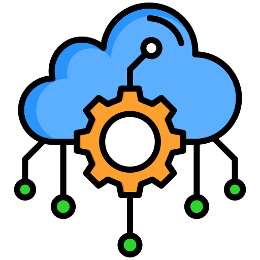 cloud service Generic color lineal-color Icône