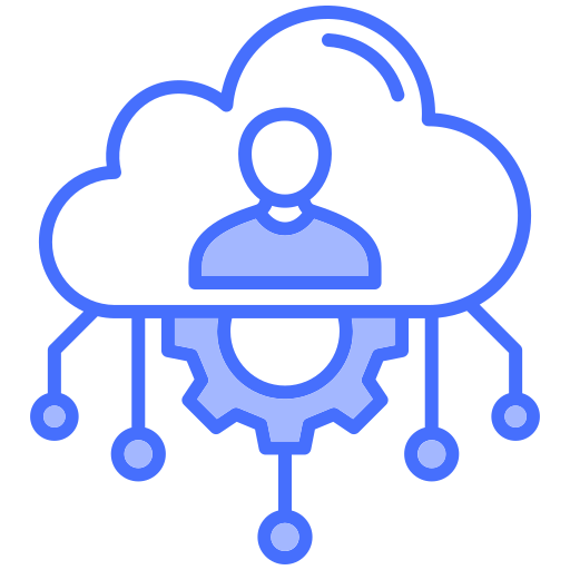 Cloud user Generic color lineal-color icon