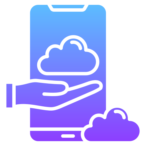 Cloud service Generic gradient fill icon