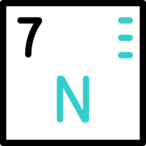 nitrógeno Basic Accent Outline icono