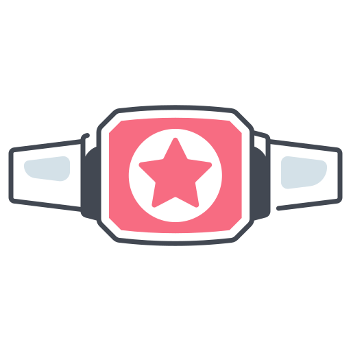 Champion belt Generic color lineal-color icon