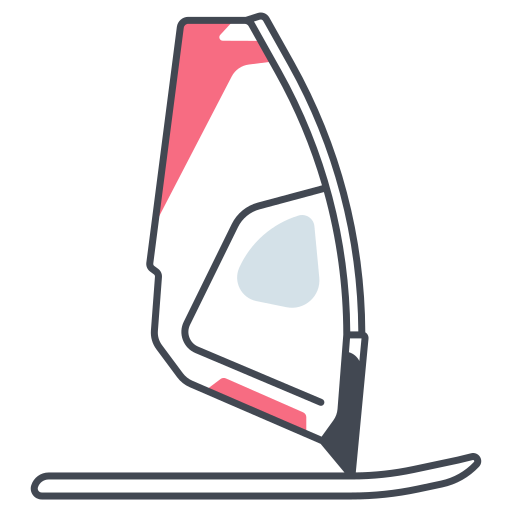 windsurfen Generic color lineal-color icoon