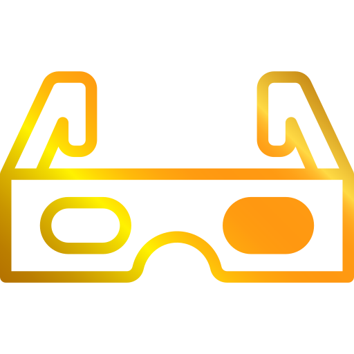 3d 안경 xnimrodx Lineal Gradient icon