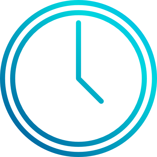 reloj de pared xnimrodx Lineal Gradient icono