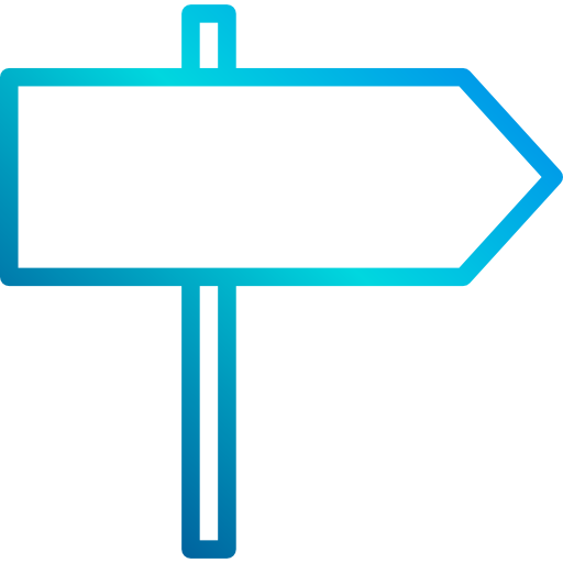 señal direccional xnimrodx Lineal Gradient icono