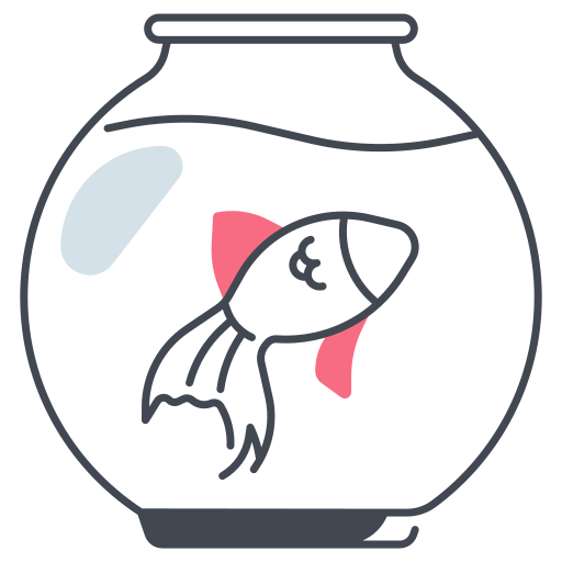 생선 그릇 Generic color lineal-color icon