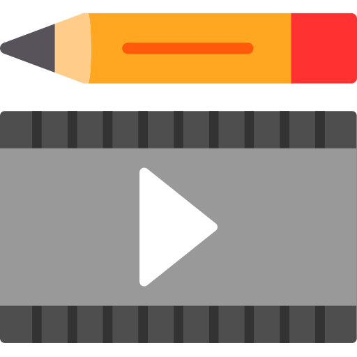 video bewerking Generic color fill icoon