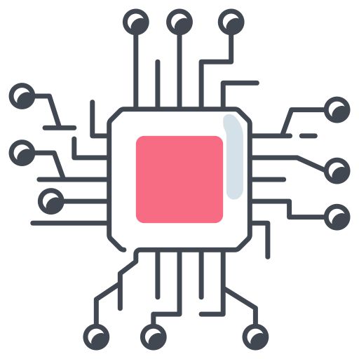 cpu Generic color lineal-color icon