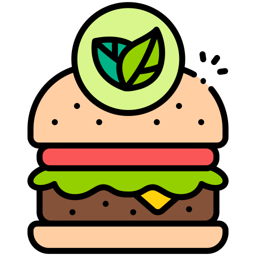 Hamburguesa vegana Generic color lineal-color icono