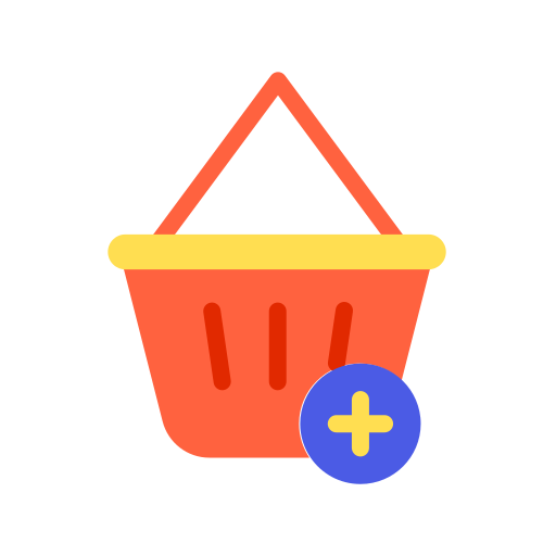 koszyk na zakupy Generic color fill ikona