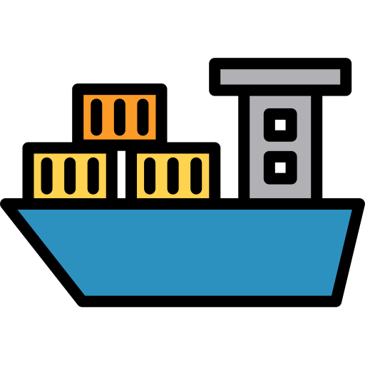 barco de carga Generic color lineal-color icono